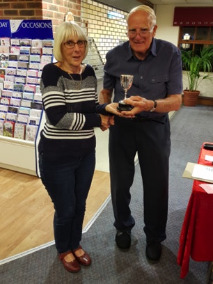 This is Claire Bonnett who won the Reg Penton Challenge Cup for the Best 
Exhibit in the House & Pot Plant Classes